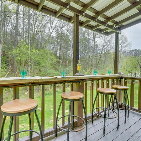 Smoky Mountain Cozy Cove Cabin Deck And Fire Pit! Cosby Bagian luar foto
