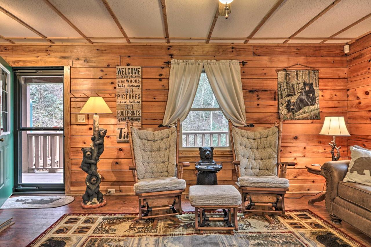 Smoky Mountain Cozy Cove Cabin Deck And Fire Pit! Cosby Bagian luar foto