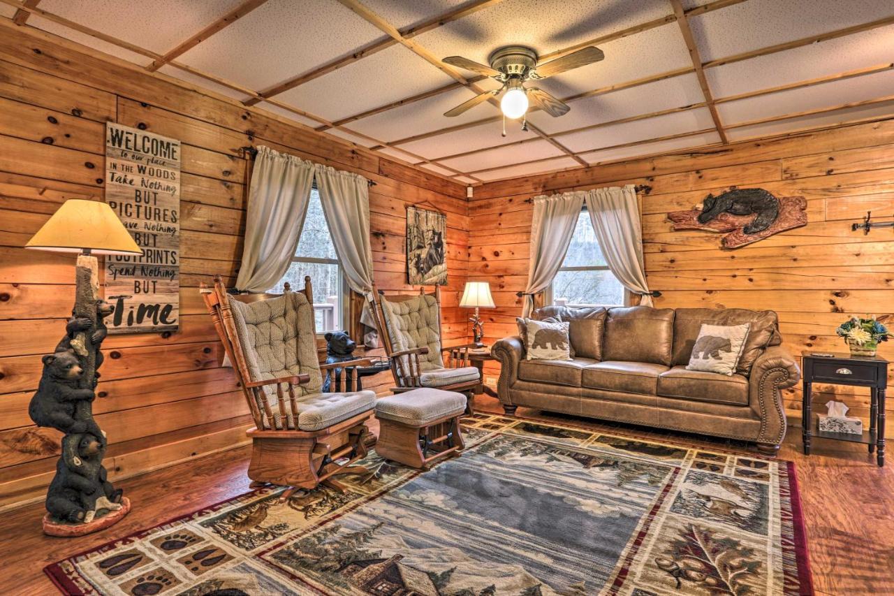Smoky Mountain Cozy Cove Cabin Deck And Fire Pit! Cosby Bagian luar foto